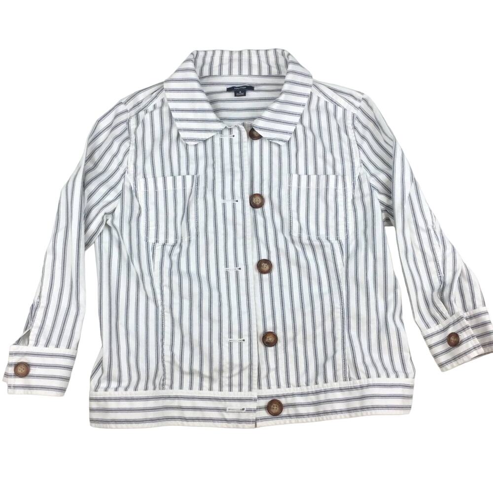 Nautica | Ticking Stripe Navy White Jacket